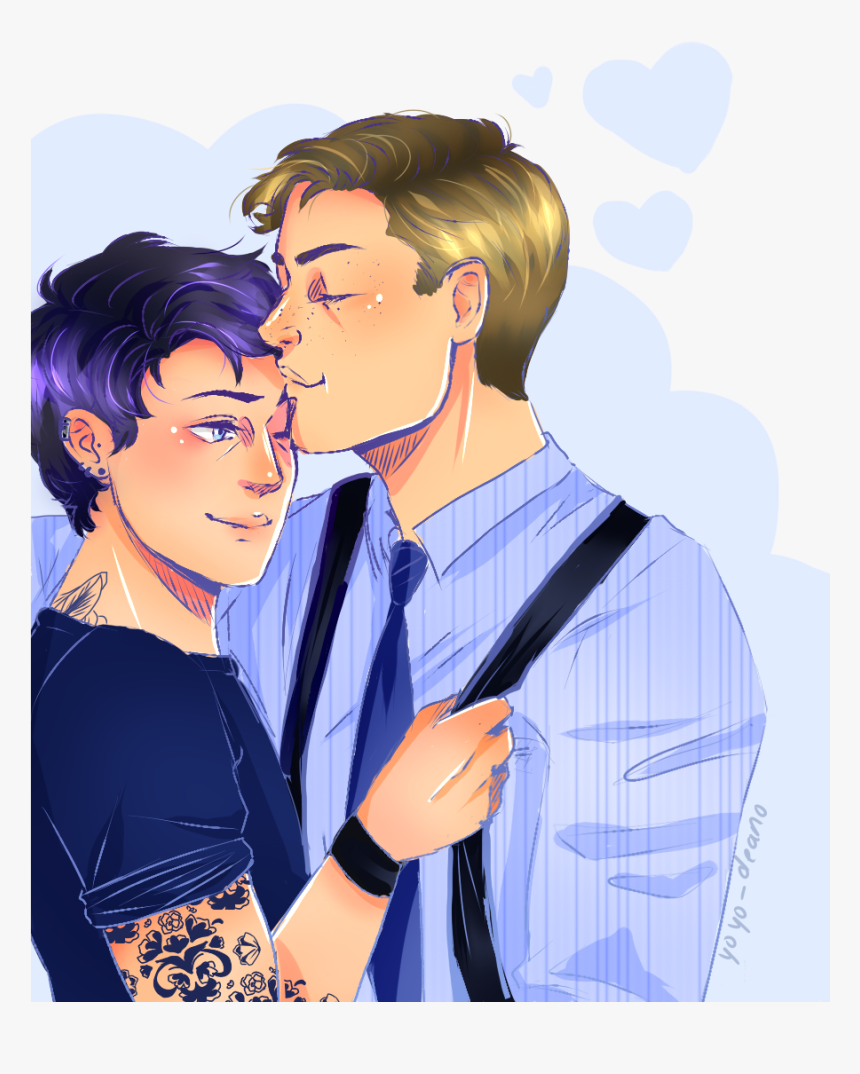 An Au Where Castiel Is A Tattoo Artist And Dean Is - Cartoon, HD Png Download, Free Download