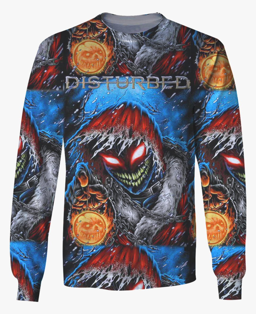 3d Print Disturbed Rock Band Long Sleeve - Disturbed Christmas Shirt, HD Png Download, Free Download