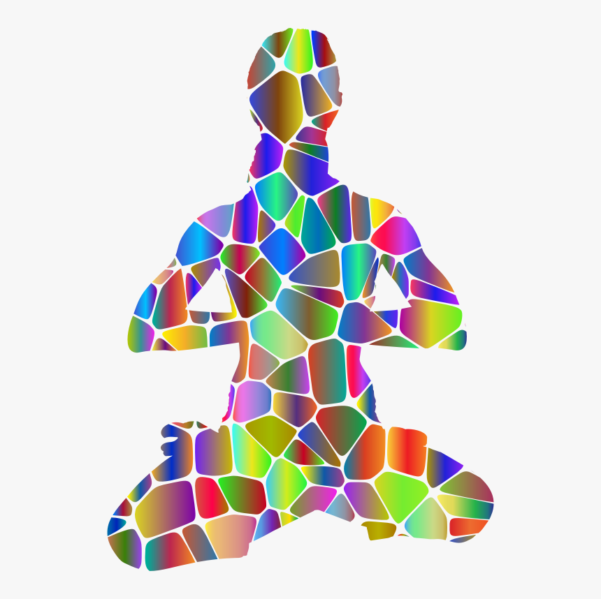 Female Yoga Pose 20 Silhouette Tiles Polyprismatic - Visual Arts, HD Png Download, Free Download
