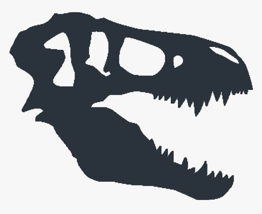 Transparent T Rex Silhouette Png - T Rex Skull Png, Png Download, Free Download