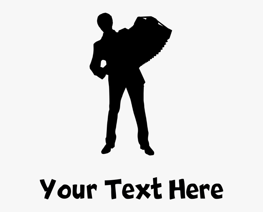 Accordion Player Silhouette Baseball Cap - Illustration, HD Png Download, Free Download