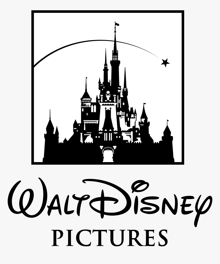 Cinderella Castle Disney Clipart Black And White Graphics - Castle Walt Disney Logo, HD Png Download, Free Download