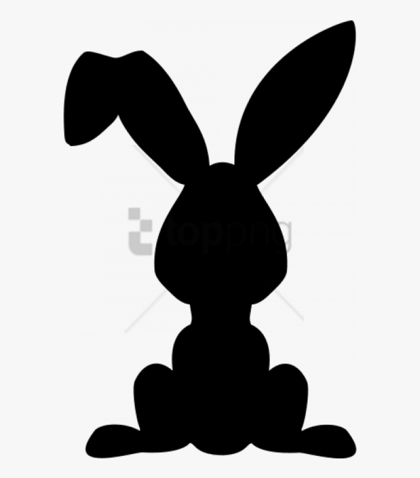 Transparent Bunny Silhouette Png - Silhouettes Easter Bunny Vector, Png Download, Free Download