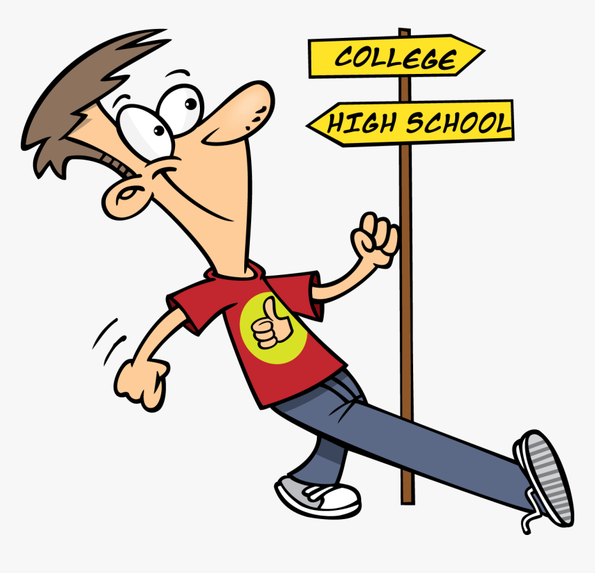 Transparent Student Clip Art - High School To College Clipart, HD Png Download, Free Download