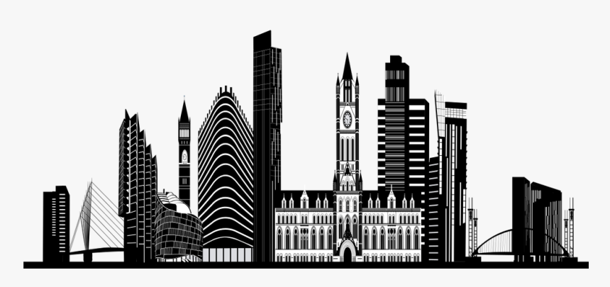 Manchester Skyline Silhouette - Silhouette Manchester Skyline 2019, HD Png Download, Free Download