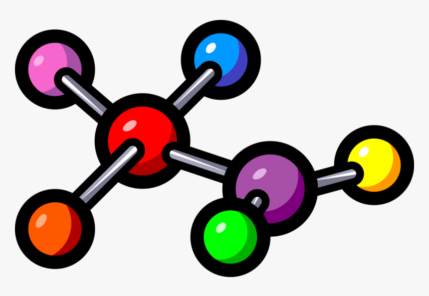 Vector Illustration Of Molecule Electrically Neutral - Atoms Clipart, HD Png Download, Free Download