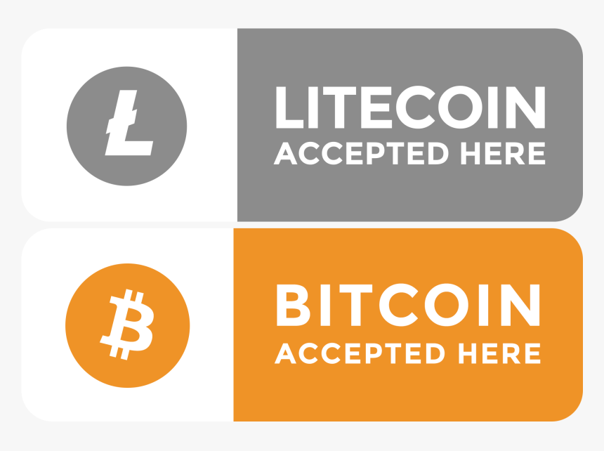 100 Companies That Accept Bitcoin Payments - Bitcoin Litecoin Accepted Here, HD Png Download, Free Download