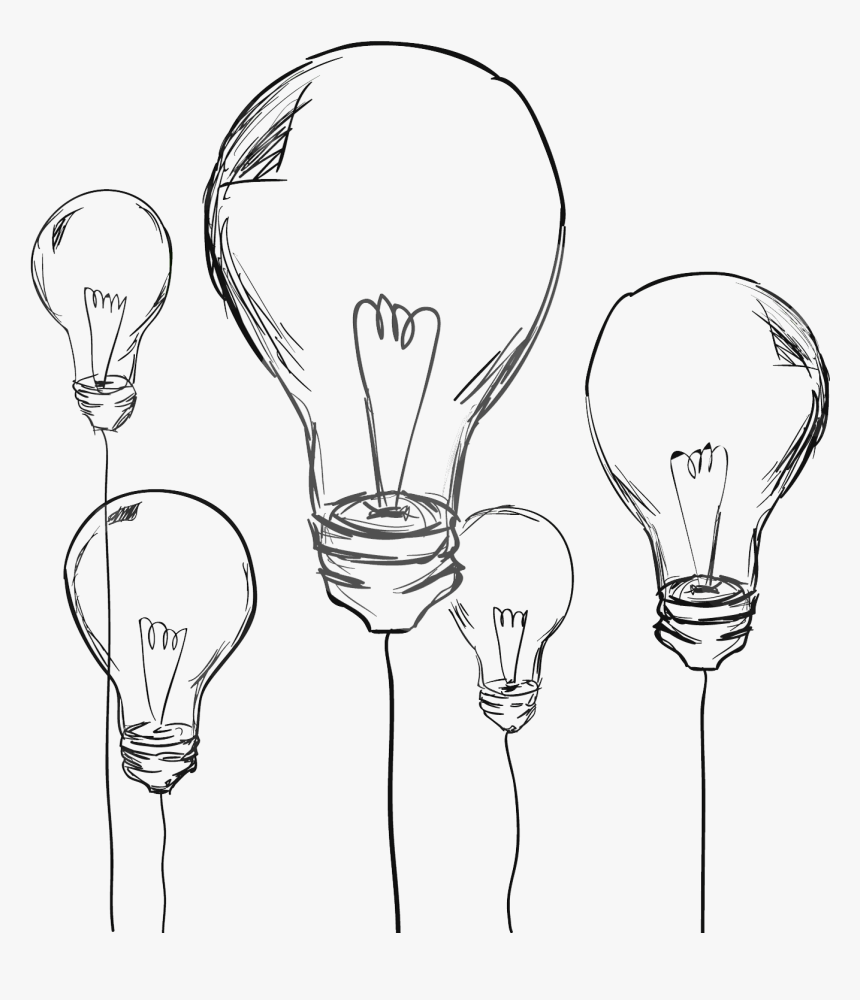 Transparent Malcolm X Clipart - Transparent Png Aesthetic Light Bulb Doodle, Png Download, Free Download