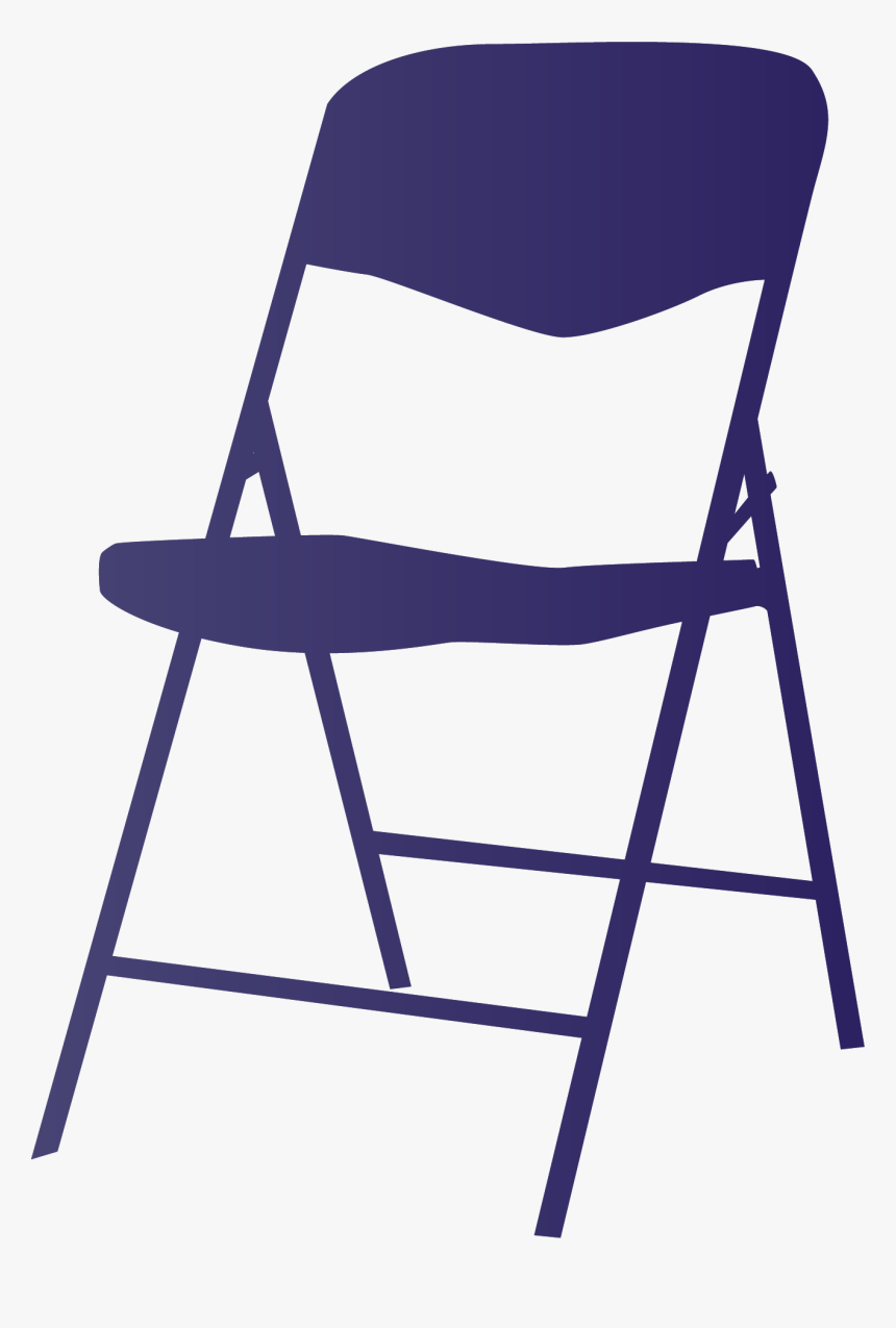 Metal Folding Chairs With Red Cushion, HD Png Download, Free Download