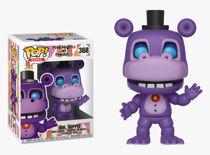 Funko Pop Fnaf Mr Hippo, Hd Png Download - Mr Hippo Funko Pop, Transparent Png, Free Download
