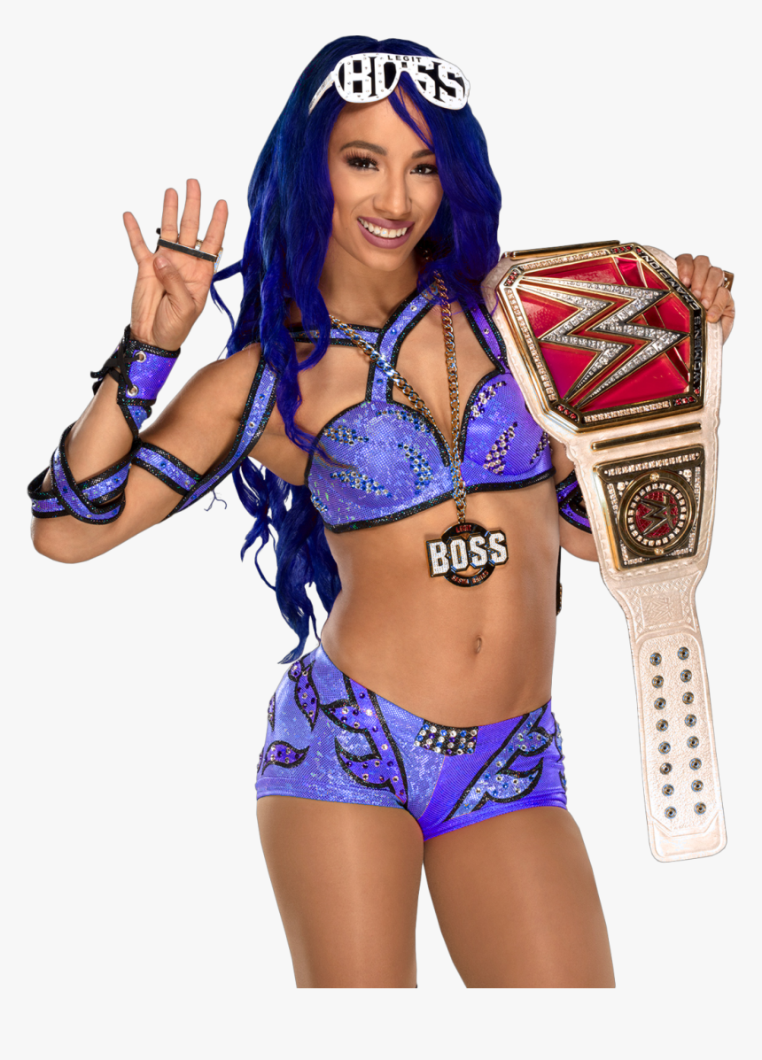 Sasha Banks Women"s Champion Png , Png Download - Wwe Sasha Banks Raw Women's Champion Png, Transparent Png, Free Download