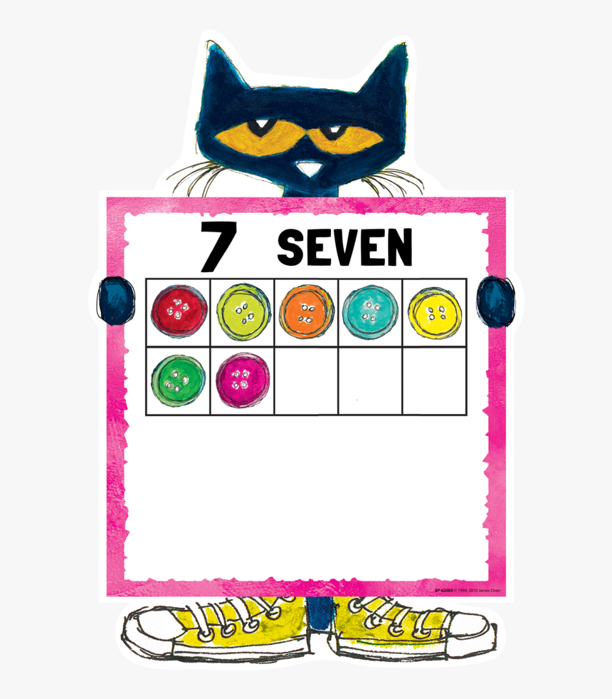 Pete The Cat Numbers 0-20 Bulletin Board Alternate - Clip Art, HD Png Download, Free Download