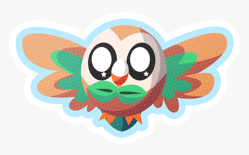 “ Simple Animation Of This New Cutie Rowlet Is One - Pokemon Animated Gifs Rowlet, HD Png Download, Free Download