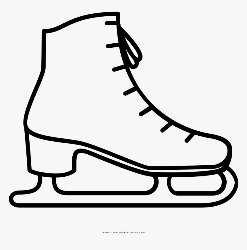 Transparent Ice Skate Png - Ice Skate Drawing Easy, Png Download - kindpng