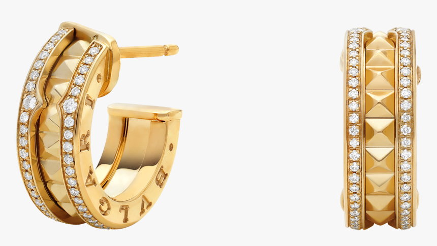 Bulgari Earring - B - Zero1 - Bulgari B.zero1, HD Png Download, Free Download