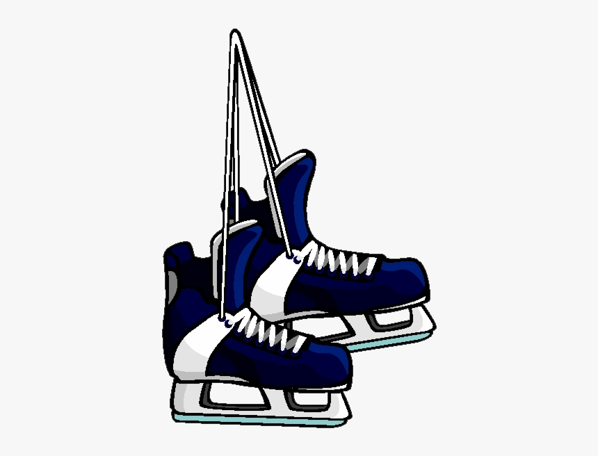 Hanging Ice Skates Png Image Background - Ice Hockey Skates Clipart, Transparent Png, Free Download