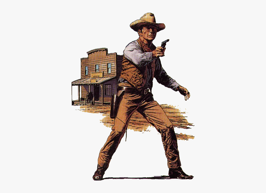 Cowboy Png Transparent - Wild West Cowboy Transparent, Png Download - kindp...