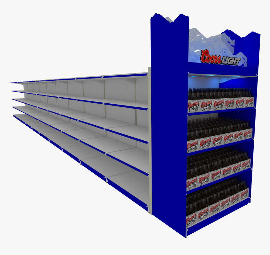 Supermarket Shelf End Cap, HD Png Download, Free Download