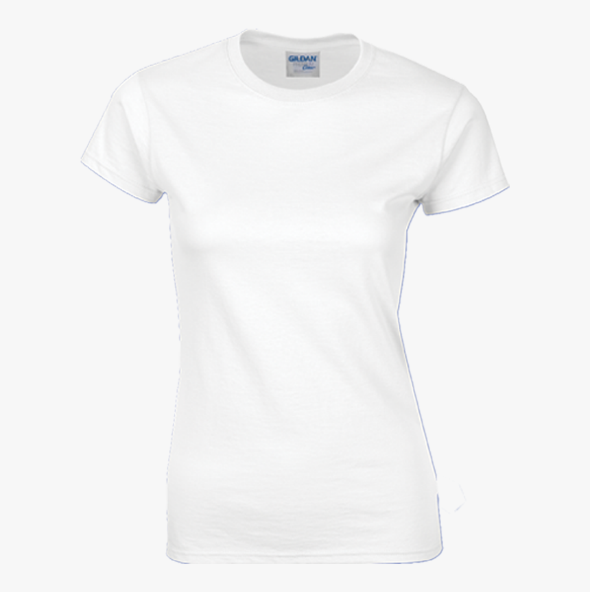 Black Round Neck T Shirt Ladies - Active Shirt, HD Png Download, Free Download