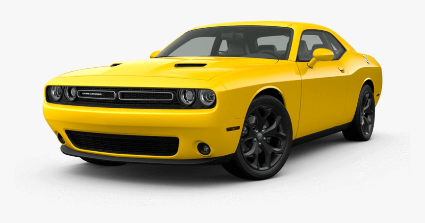 Dodge Challenger Sxt Yellow - 2020 Dodge Challenger White, HD Png Download, Free Download