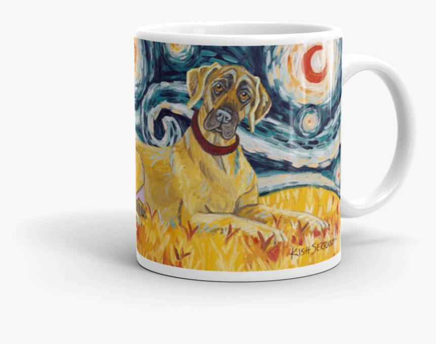 Great Dane Starry Night Mug-15oz - Coffee Cup, HD Png Download, Free Download