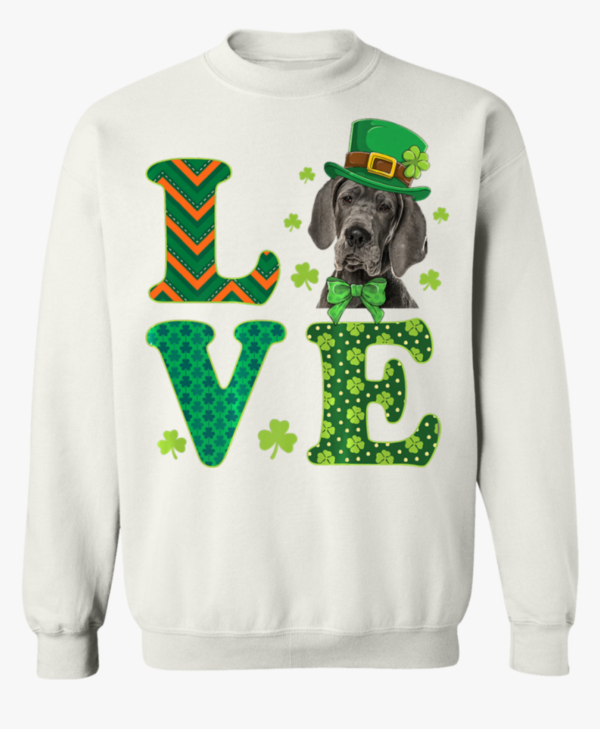 Love Great Dane St - Let It Snow Christmas Sweatshirt, HD Png Download ...