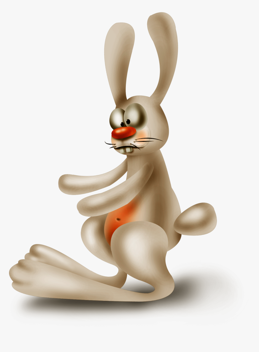 European Rabbit Easter Bunny - Cartoon, HD Png Download, Free Download