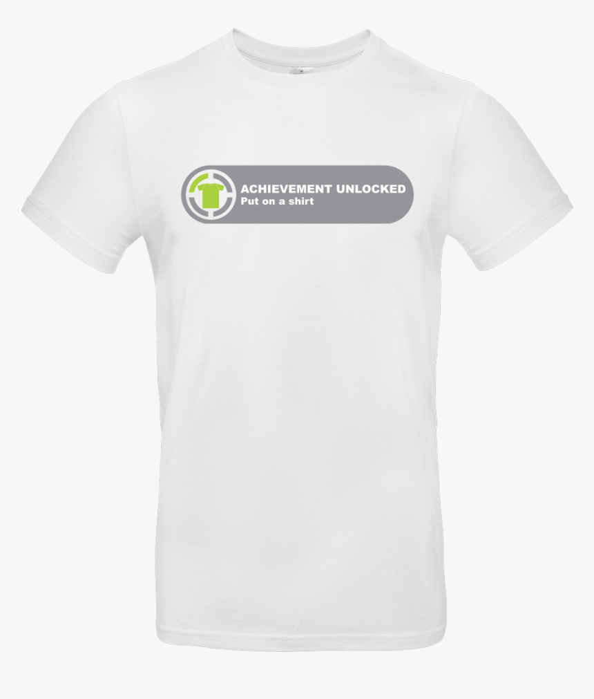 Achievement Unlocked T-shirt B&c Exact , Png Download - Plain White T Shirt Png, Transparent Png, Free Download