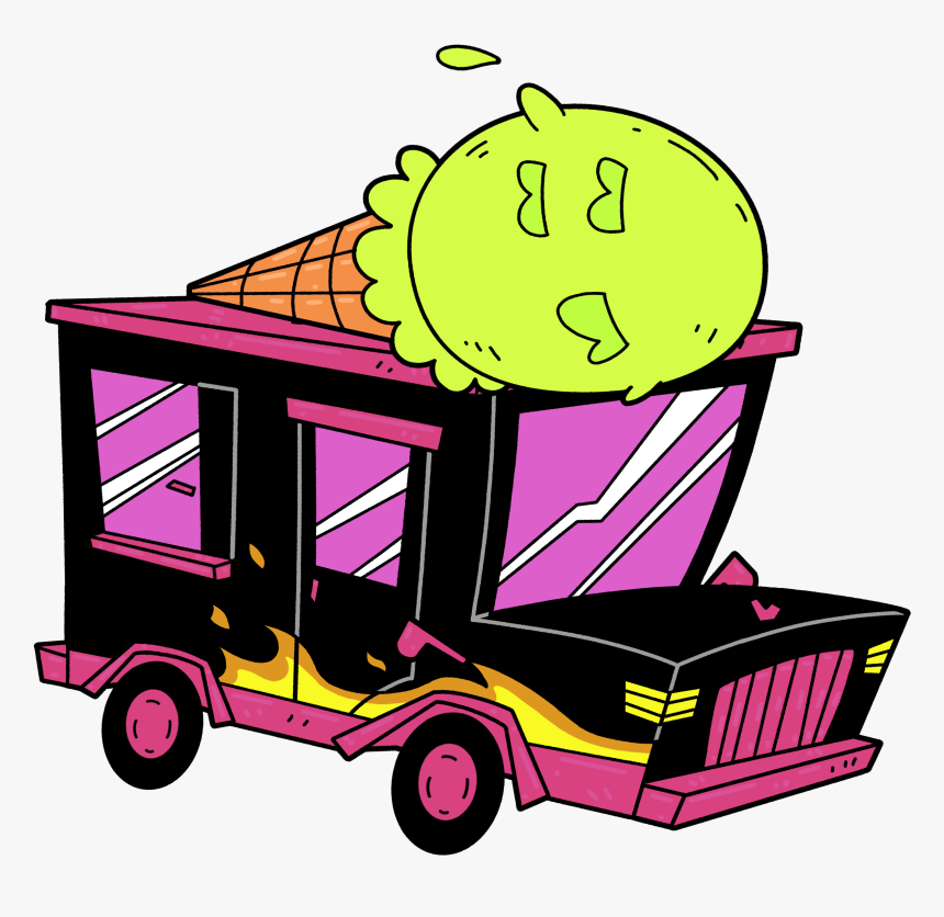 Deadly Ice Cream Truck, Driverus Deadlius - Sundae Driver Cartoon, HD Png Download, Free Download