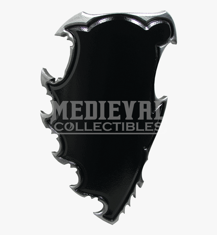 Black And Silver Chaos Larp Battle Shield - Shield, HD Png Download, Free Download