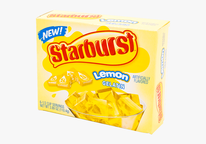 Starburst Lemon Gelatin - Starburst Candy, HD Png Download, Free Download