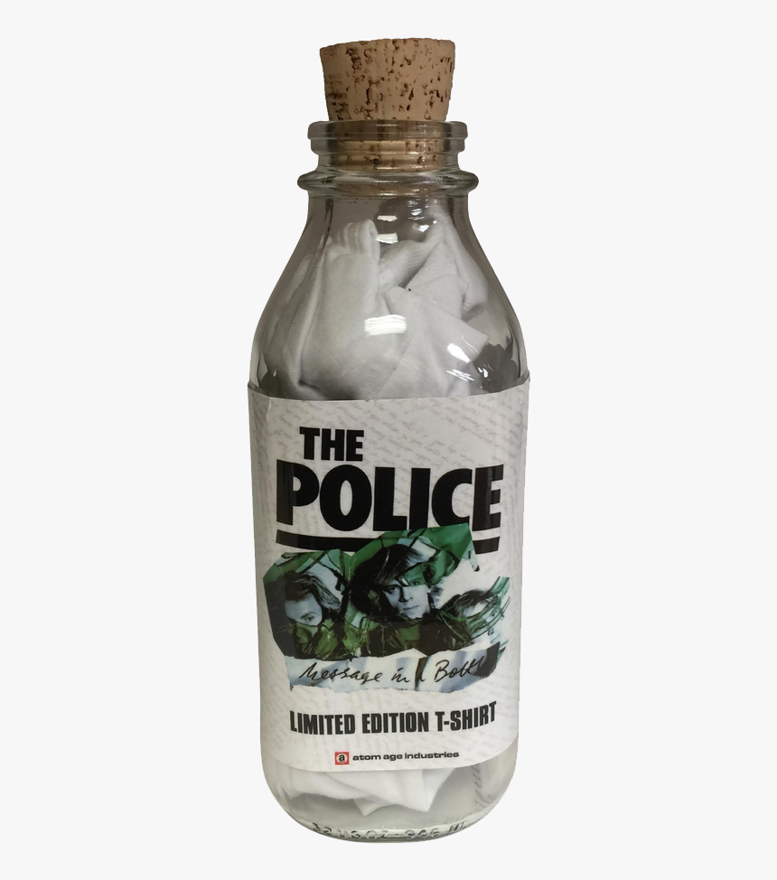 Message In A Bottle Police T Shirt, HD Png Download, Free Download