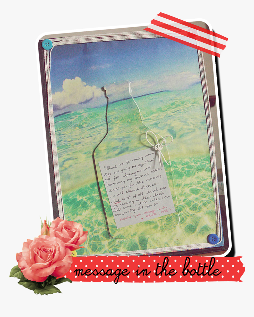 Beberapa Gambar Tentang Message In The Bottle Yang - Scrapbooking, HD Png Download, Free Download