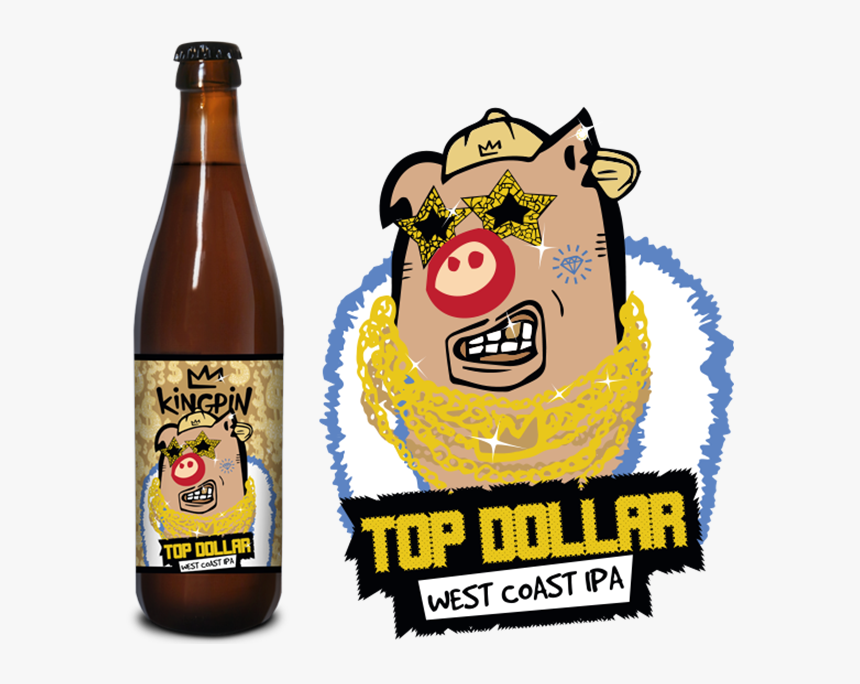 Top Dollar West Coast Ipa - Beer Bottle, HD Png Download, Free Download