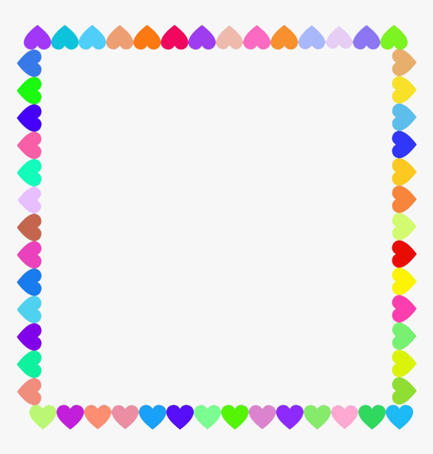 Easter Eggs Border Png Photos - Valentine's Day Frames Borders, Transparent Png, Free Download