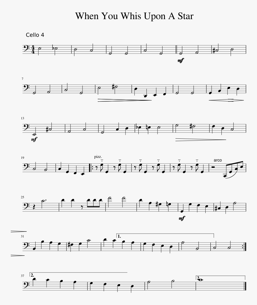 When You Whis Upon A Star Sheet Music 1 Of 1 Pages Chopin Prelude E Minor Flute Pdf Hd Png Download Kindpng