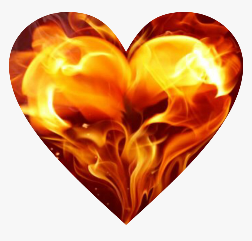 #fire #heart #feuer #herz - Fiery Heart, HD Png Download, Free Download