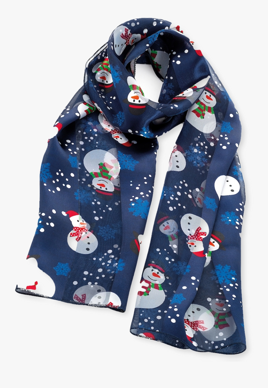 Red Tone Reindeer Satin Stripe Christmas Novelty Christmas - Scarf, HD Png Download, Free Download