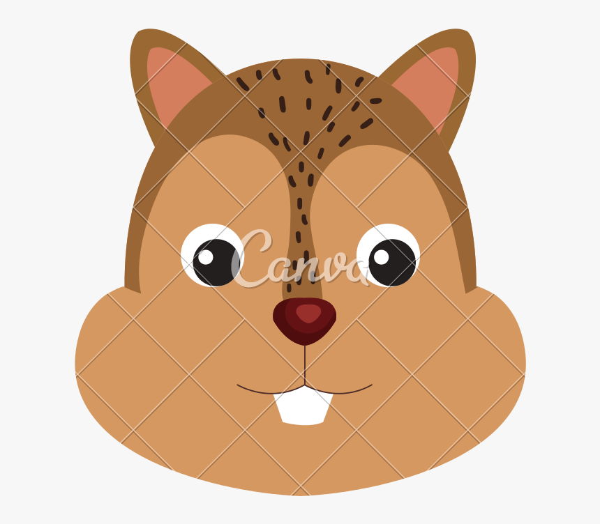 Cute Cartoon Chipmunk Icons By Canva - Cartoon Chipmunk, HD Png Download, Free Download