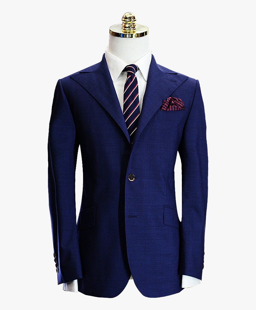 Made Suits Blue Sparrow Peak Lapel Suit Herringbone, HD Png Download, Free Download