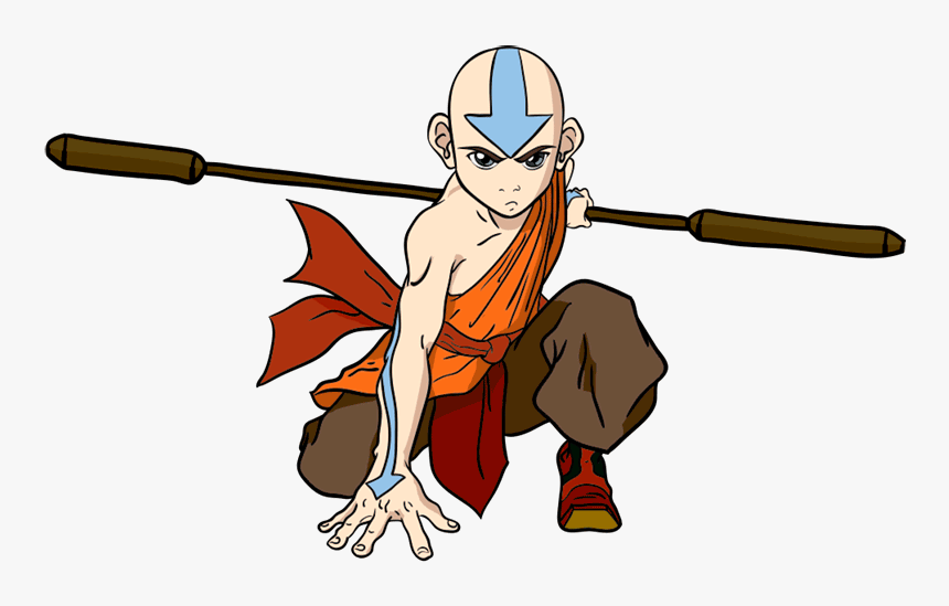Learn Easy To Draw Aang Avatar Step - Avatar Aang, HD Png Download, Free Download