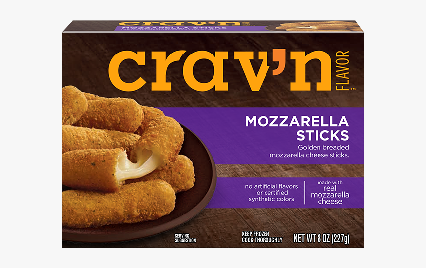 Crav’n Flavor Mozzarella Sticks Appetizer Packaging - Crav N Flavor Pretzels, HD Png Download, Free Download