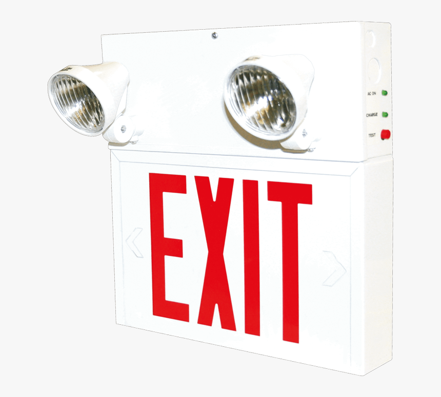 6v 36w Exit Led Steel Combo - Emergency Exit Sign Types, HD Png Download, Free Download