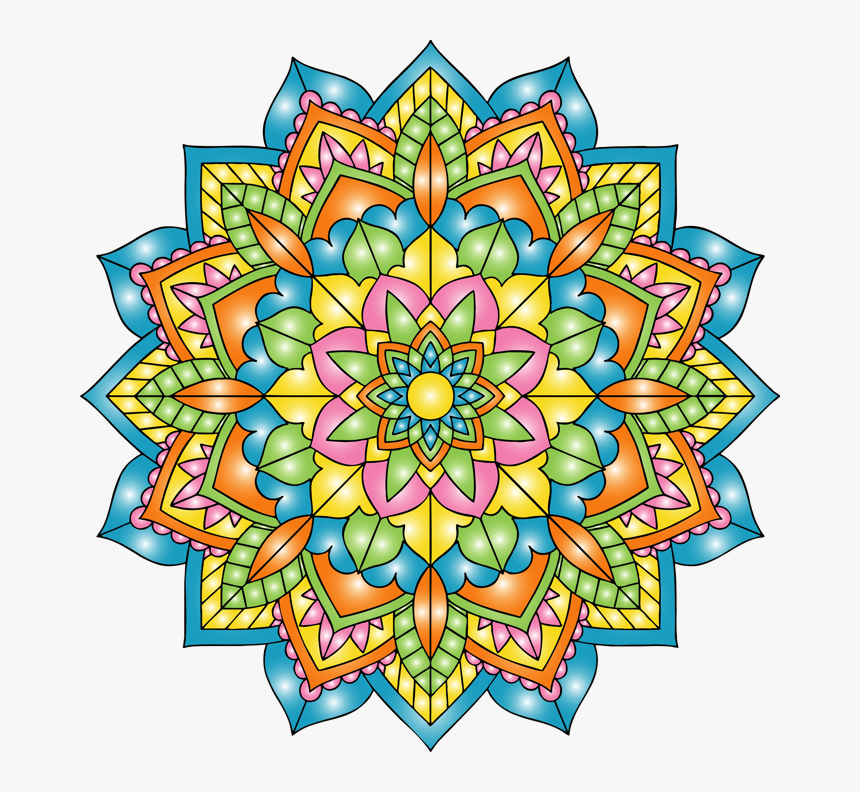 Mandalas Font Poster - Floral Design, HD Png Download, Free Download