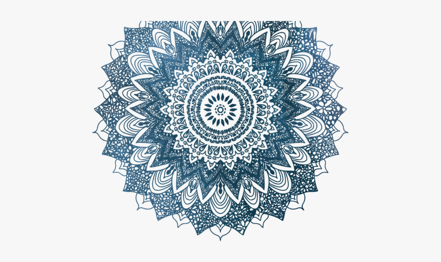 Thumb Image - Mandala Background Png Blue, Transparent Png - kindpng