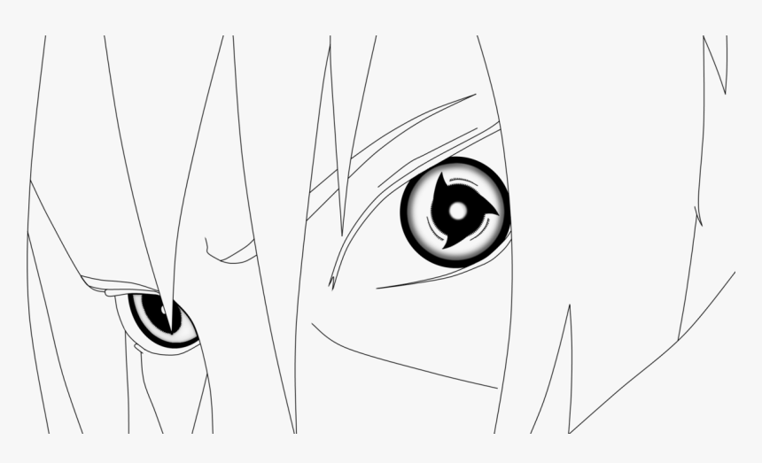 Cartoon , Png Download - Coloring Page Naruto Itachi Mangekyou Sharingan, Transparent Png, Free Download