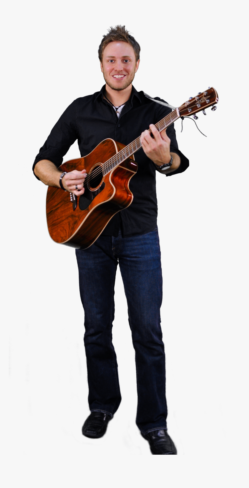 Hombre Con Guitarra Png, Transparent Png, Free Download