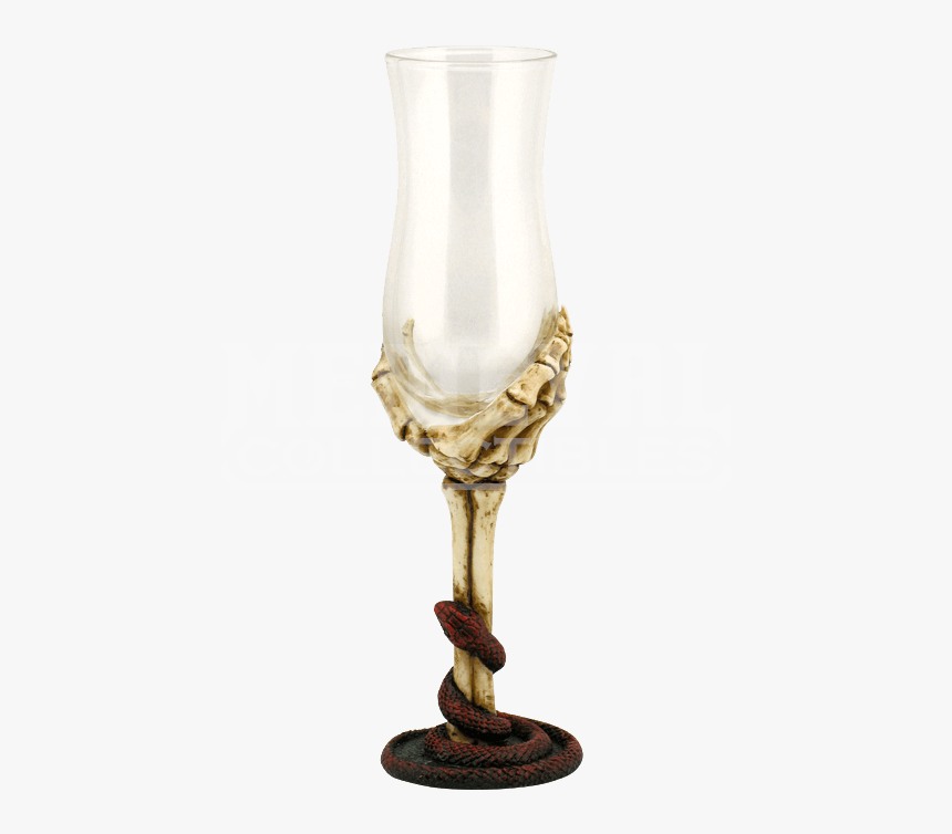 Skeleton Hand Dessert Wine Glass - Wine Glass, HD Png Download, Free Download