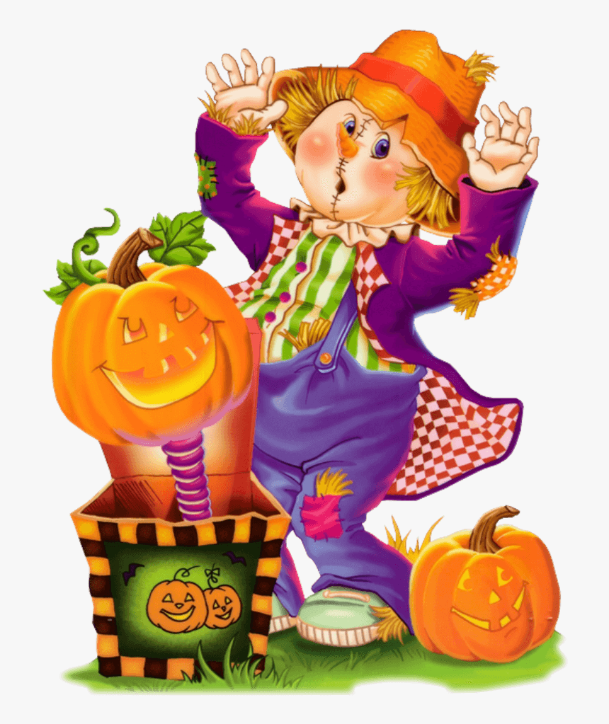 Transparent Scarecrow Clipart Png - Clipart Pumpkins And Scarecrow, Png Download, Free Download