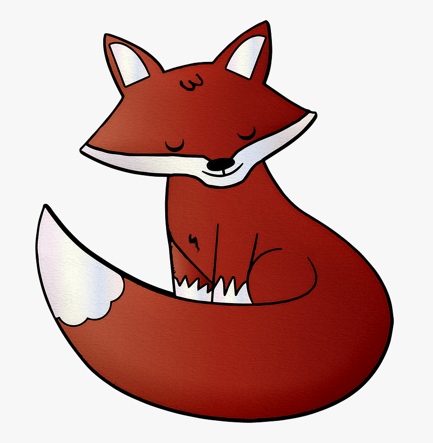 Cute Red Fox Clipart - Leśne Zwierzątko Obrazek Dla Dzieci, HD Png Download, Free Download